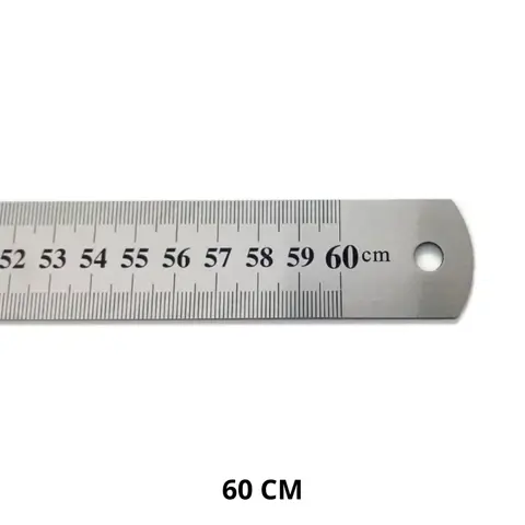 Regla Acero Inoxidable "60 CM" Metalica Ibi Craft Para Corte