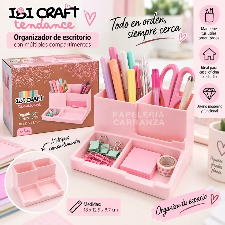 Organizador de escritorio - ROSA Ibi Craft - 990712