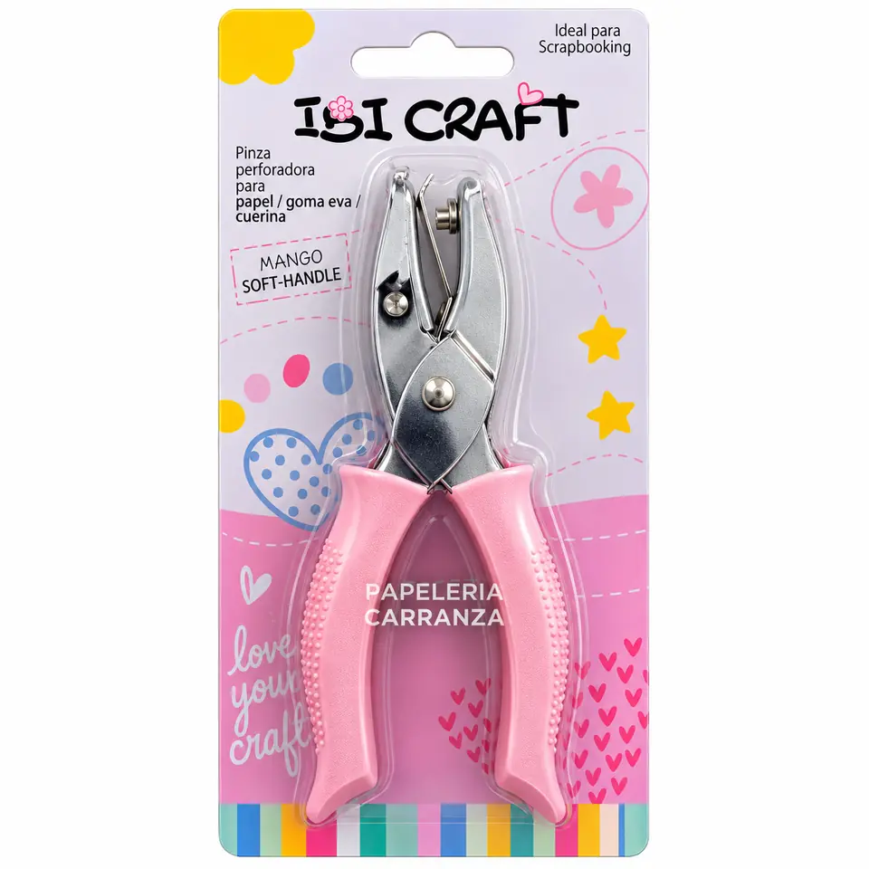SACABOCADO ** Circulo 3mm ** PINZA METAL 1 PERFORACION (Papel / Goma eva / Cuerina) 1/8 IBI CRAFT