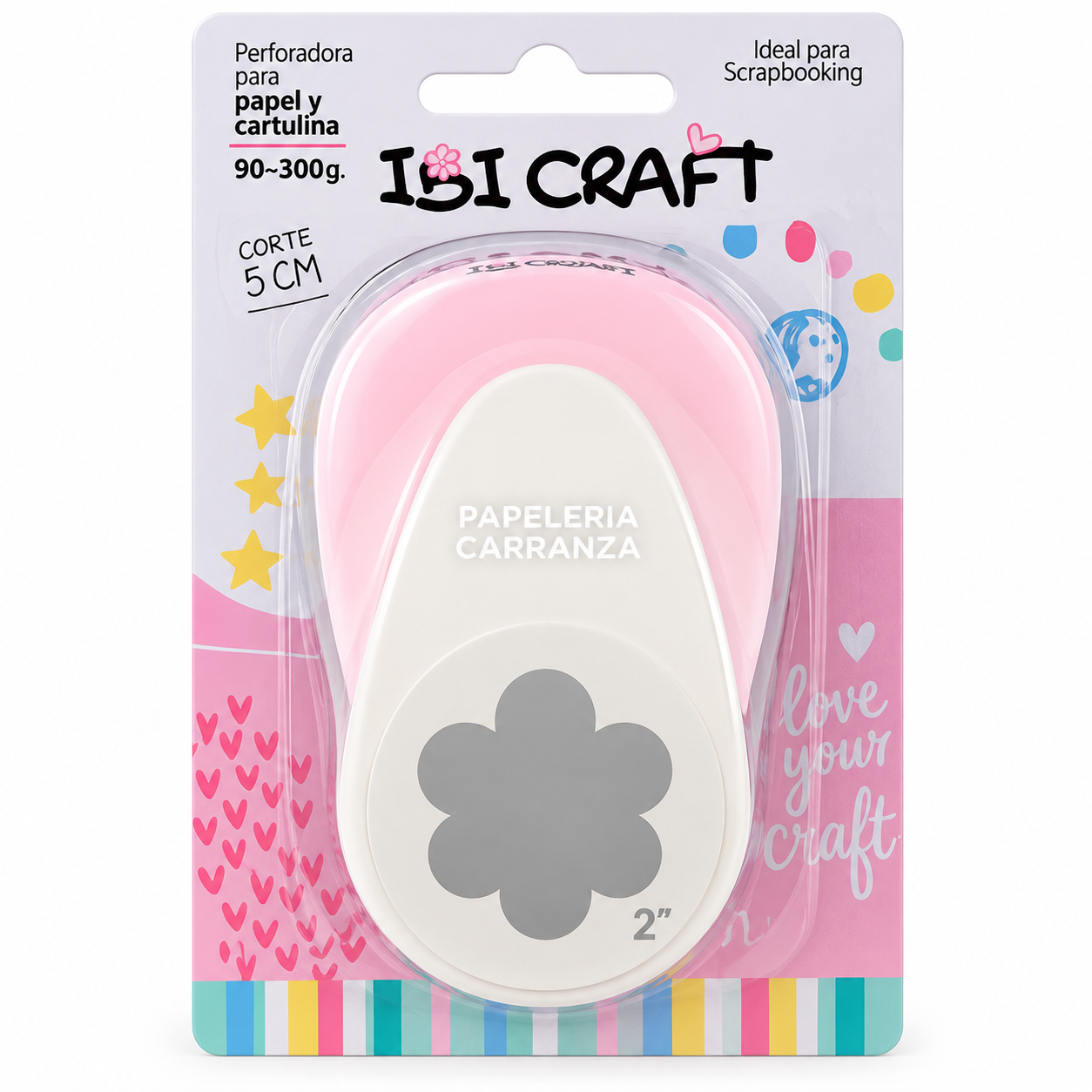 Sacabocado " Flor " Ibi Craft Perforador con Formas P / G0MA EVA 50 mm 2"