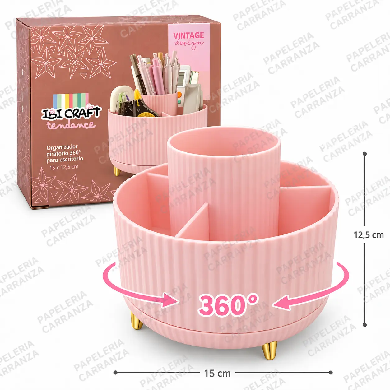 Organizador de escritorio - Giratorio 360 - Ibi Craft