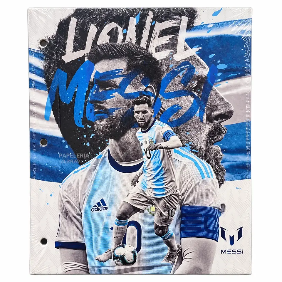 Tapa de Carpeta Escolar N3 " MESSI SELECCION " (ARGENTINA)
