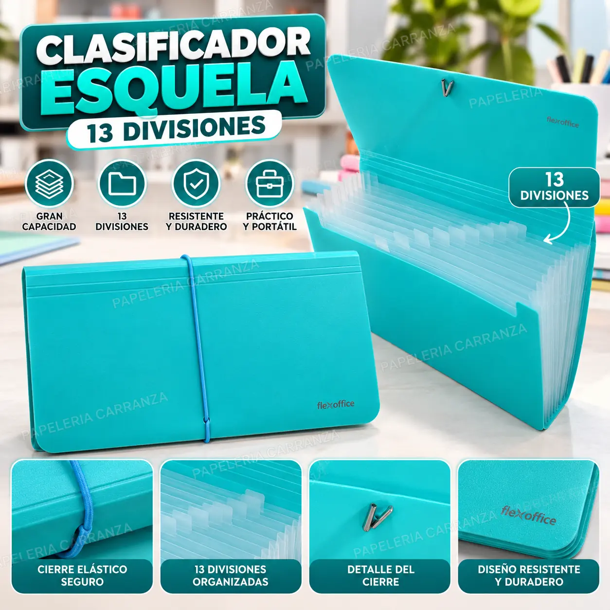 Clasificador Fw 13 divisiones TAMAÑO ESQUELA (Standard) Fichero