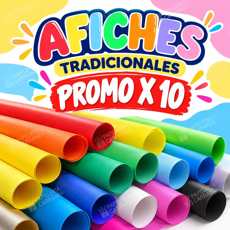 .||OFERTA EFECTIVO / TRANSFERENCIA|| PROMO PAPEL AFICHE * COLORES * x 10 unidades