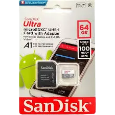 MEMORIA MSD 64 GB SANDISK ULTRA - 100 MB/S