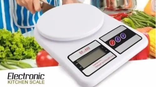 BALANZA DIGITAL DE COCINA SF-400 BLANCA - 10KG.