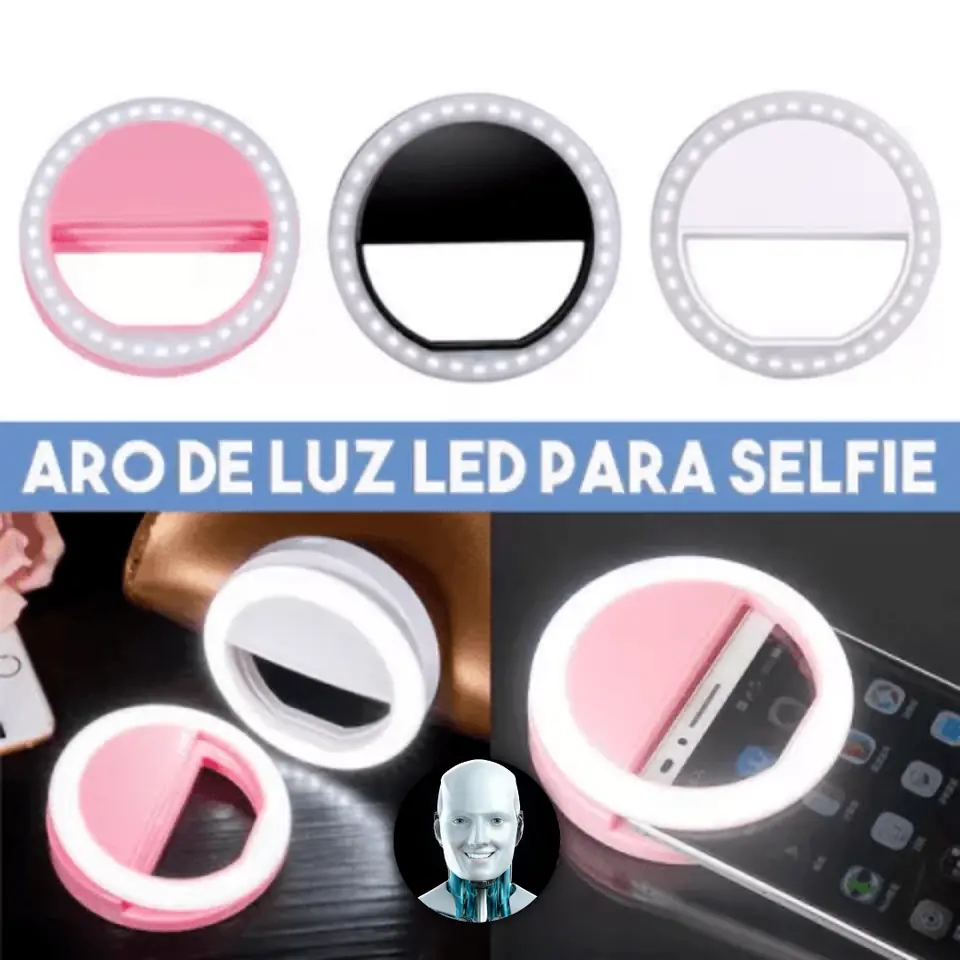 ARO DE LUZ SELFIE CHICA RECARGABLE