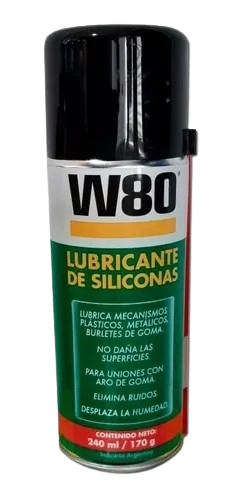 LUBRICANTE DE SILICONAS W80 X 252ML