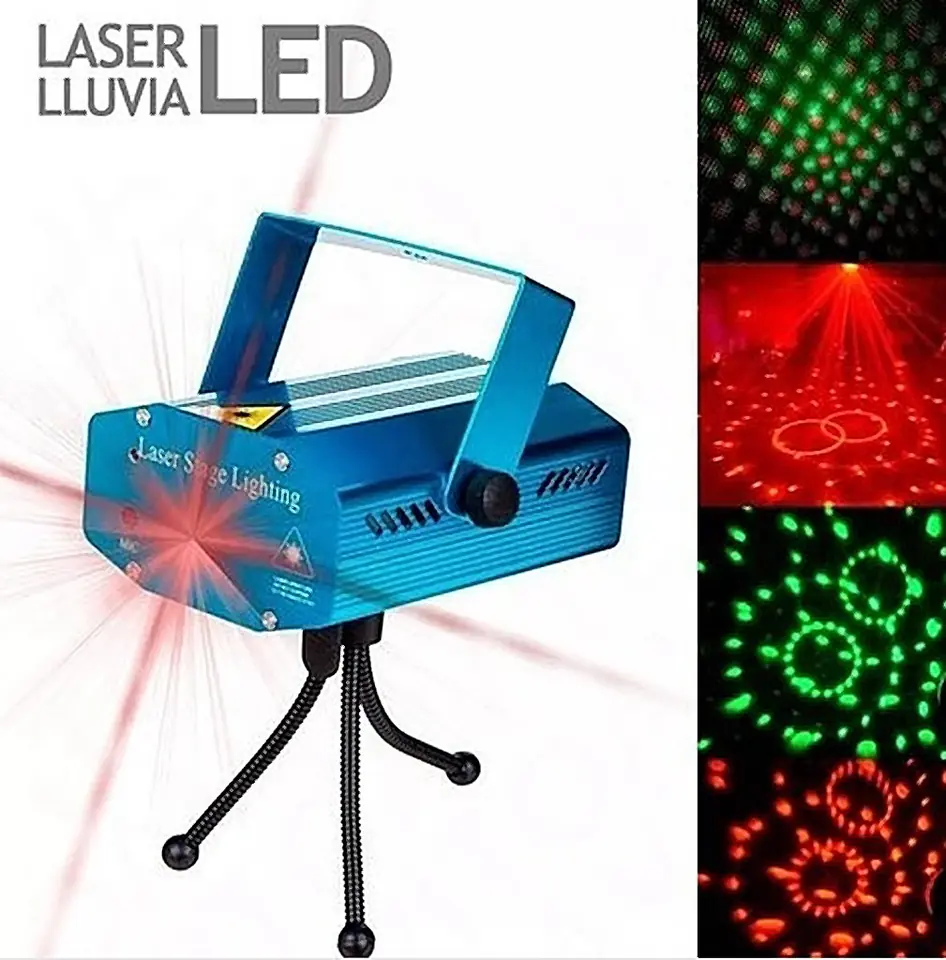 LASER LLUVIA MULTIPUNTO AUDIORRÍTMICO