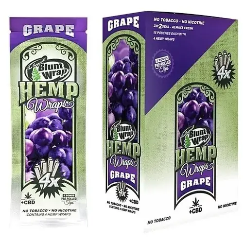 Blunt Wrap Grape y Tips x4