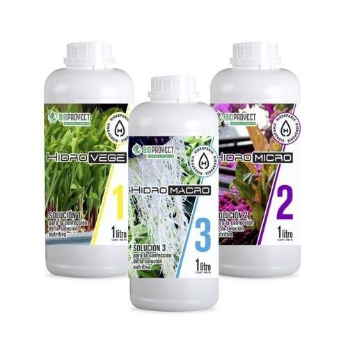 Hidronutrientes 1, 2 y 3 1ltr Bioproyect
