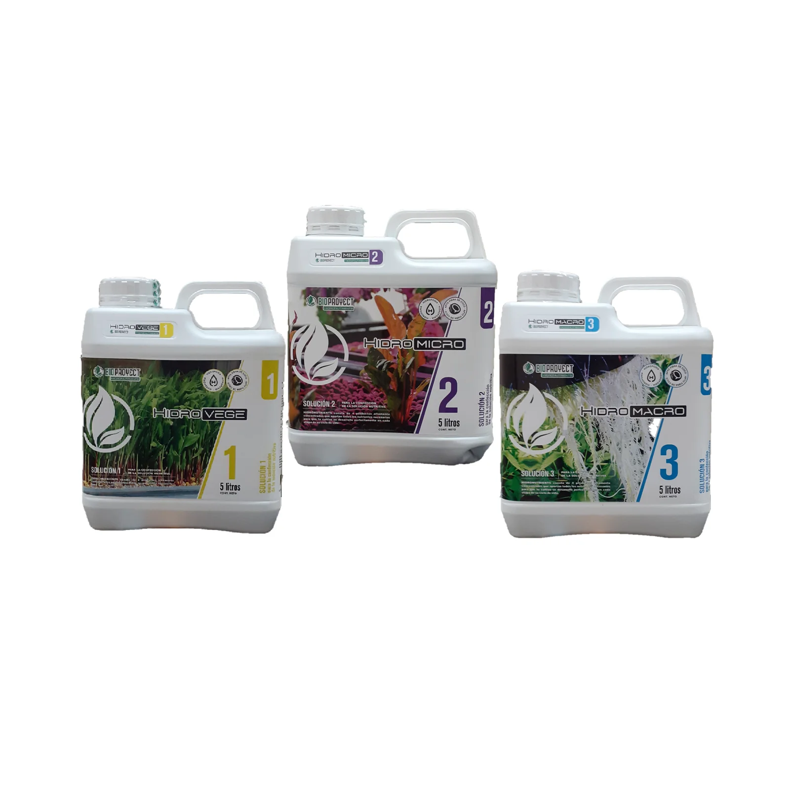 Hidronutrientes 1,2,3 20lts Bioproyect