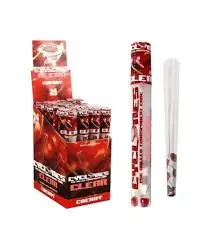 Pre Rolado Cyclones Cono Transparente Cherry x1