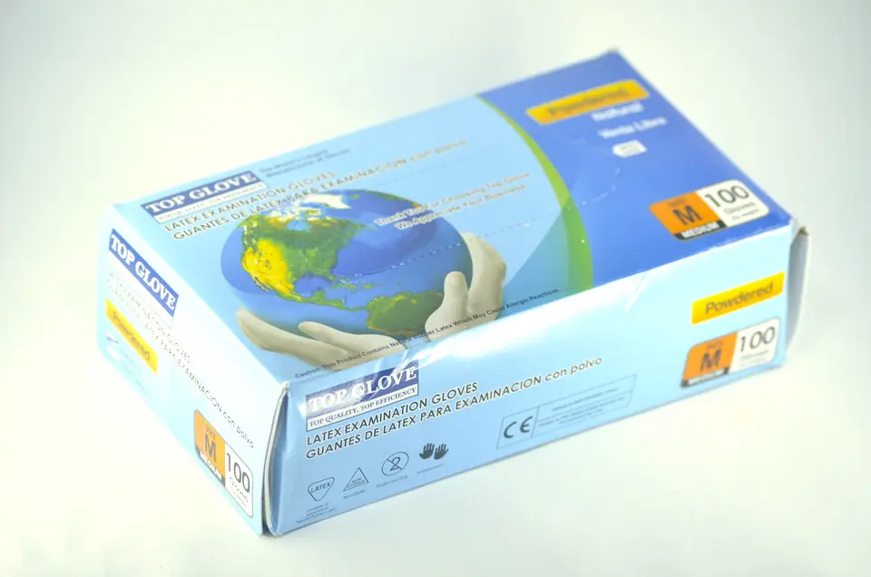 Caja De Guantes De Latex M 100unid