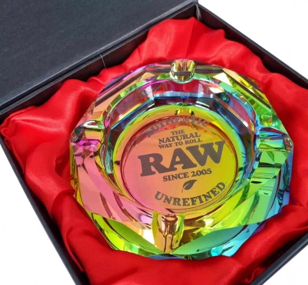 Cenicero Raw Vidrio Rainbow