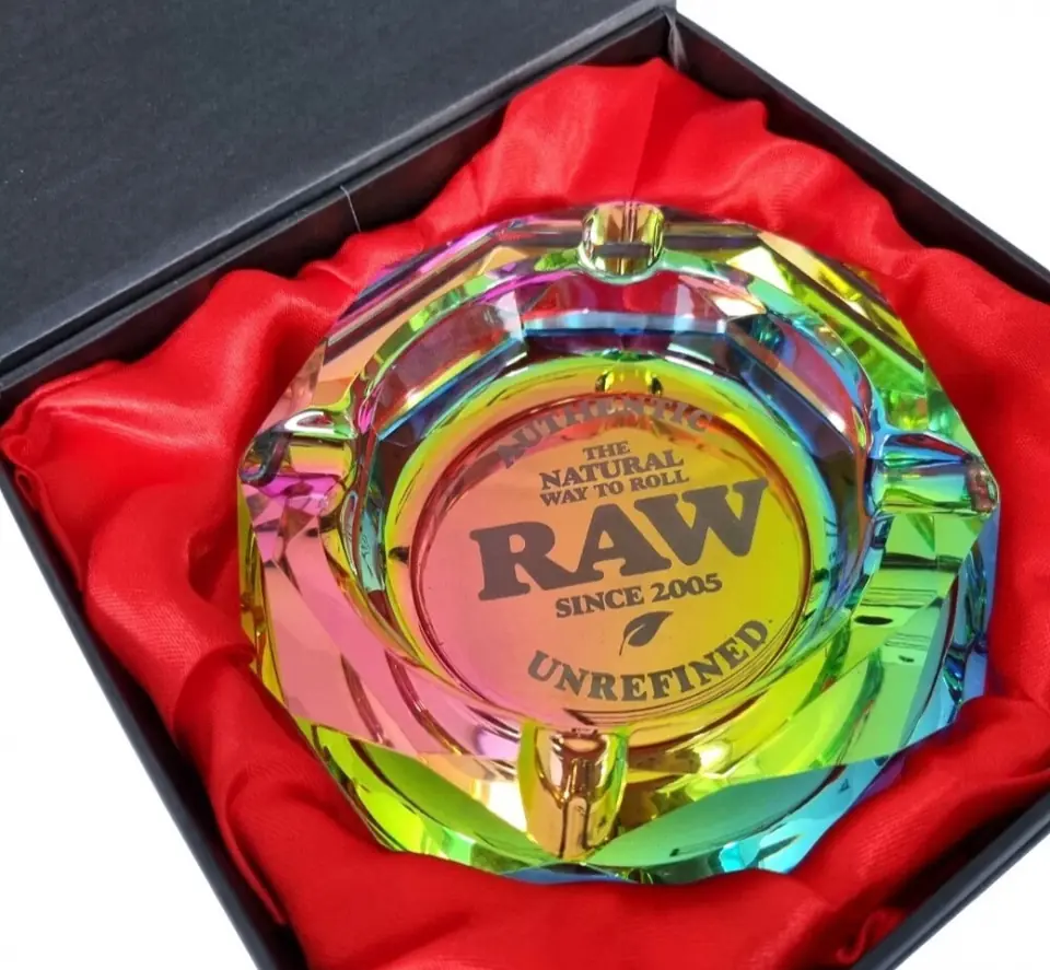 Cenicero Raw Vidrio Rainbow