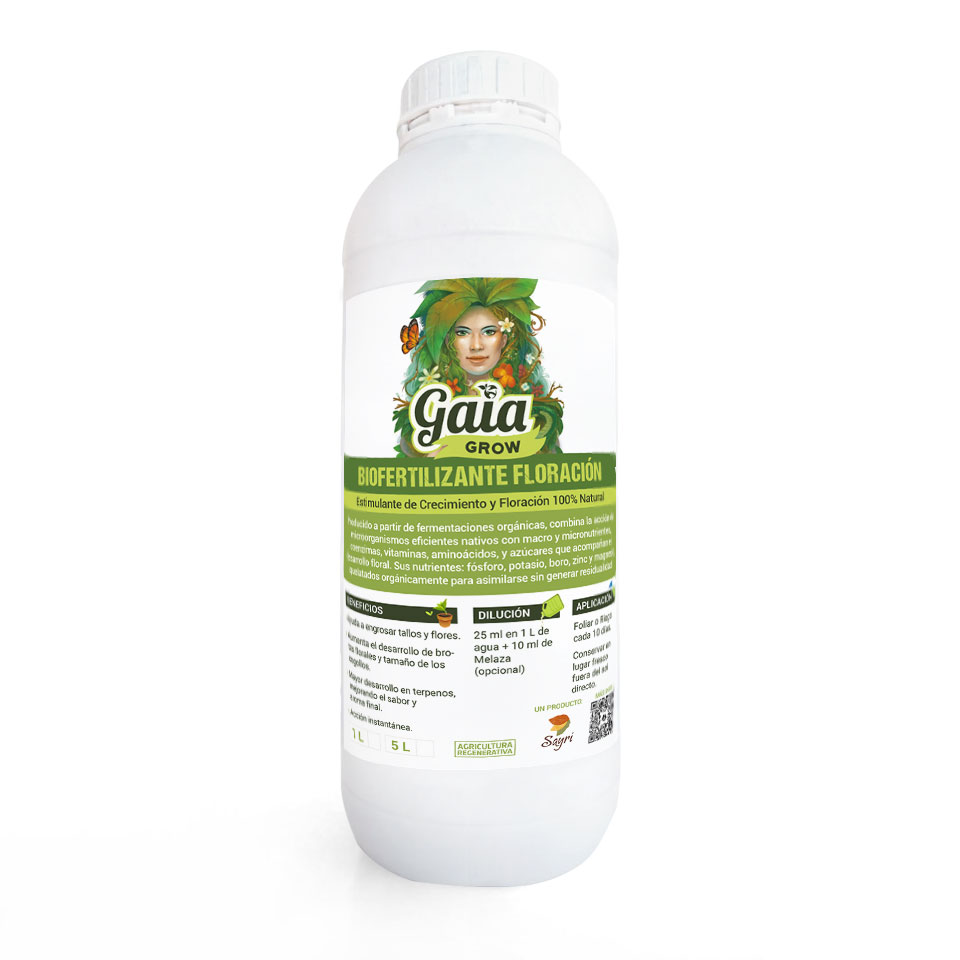 Biofertilizante Floracion 1ltr Gaia Fertilizantes