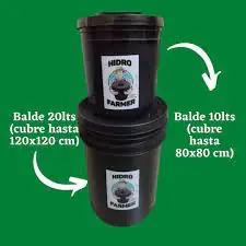 Balde Para Hidroponia Hidrofarmer 20lts