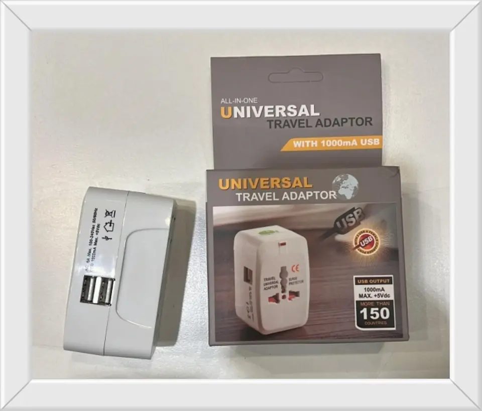 FICHA UNIVERSAL VIAJERO CON 2 USBS (U380)