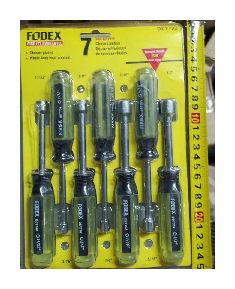 DESTORNILLADOR PORTA TUBOTUERCA X 7PCS PULGADA FODEX (U700)