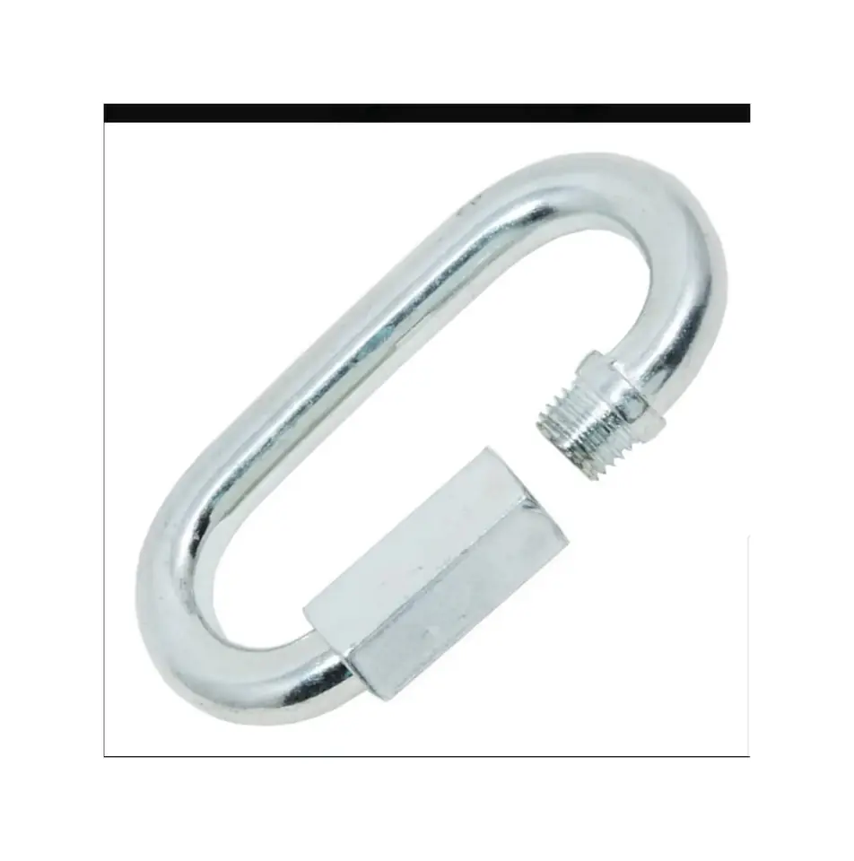 MOSQUETON GALVANIZADO CON TUERCA 7MM (U040)