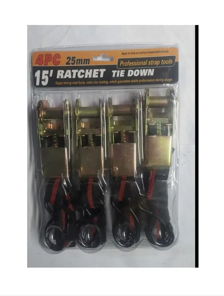 CINTA AMARRE CON CRIQUE 1"x15 X 4PCS (U620)