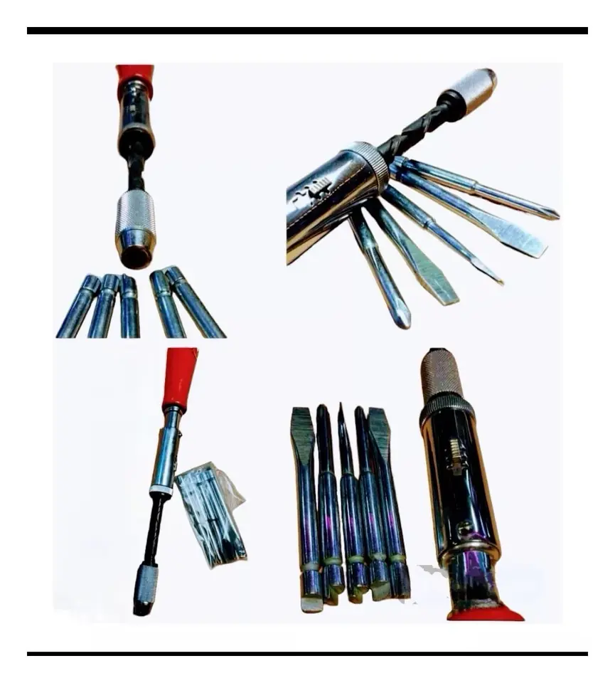 DESTORNILLADOR AUTOMATICO CON 5 PUNTAS INTERCAMBIABLES 350MM(U350)