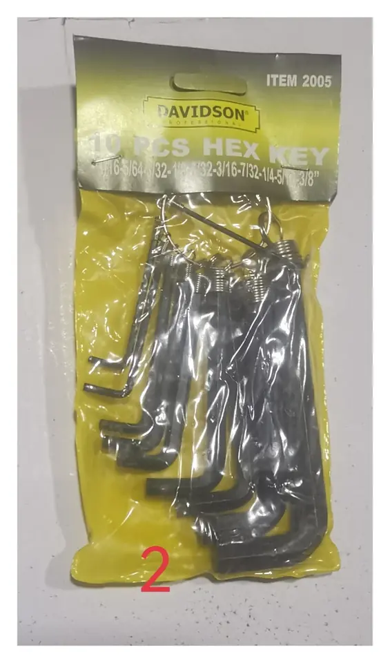 LLAVE ALLEN X 10PZS DAVIDSON PULGADA (U120)