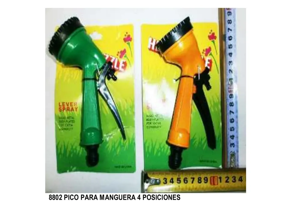PISTOLA RIEGO PVC 4 FUNCIONES (U135)