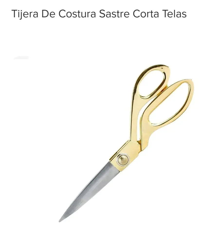 TIJERA SASTRE COSTURA ACERO DORADO 8"(U490)