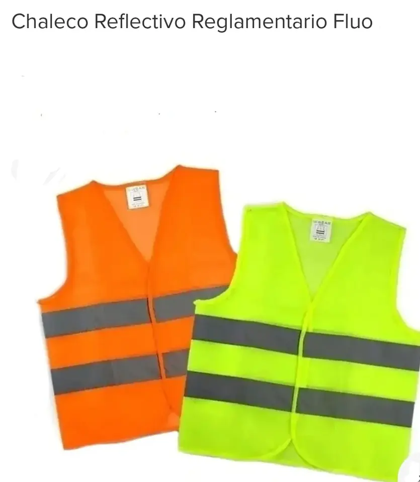 CHALECO REFLECTIVO NARANJAS Y AMARILLA  U120