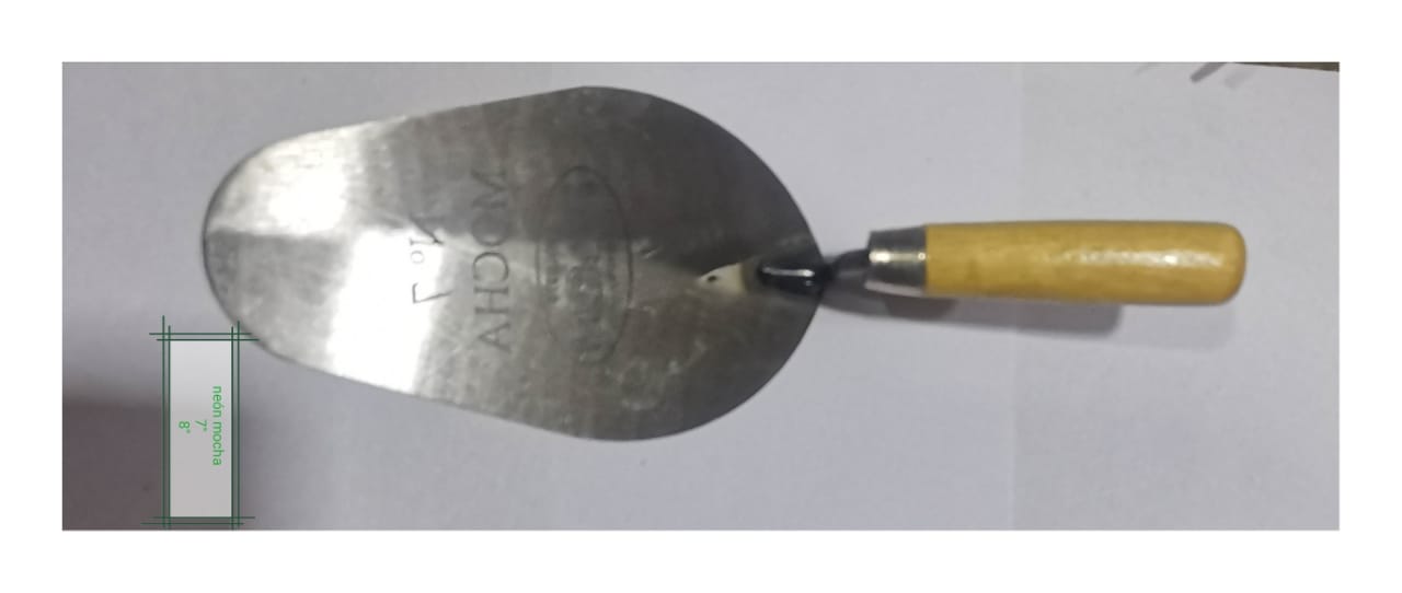 CUCHARA ALBAÑIL PUNTA MOCHA NEON 7" (U160)