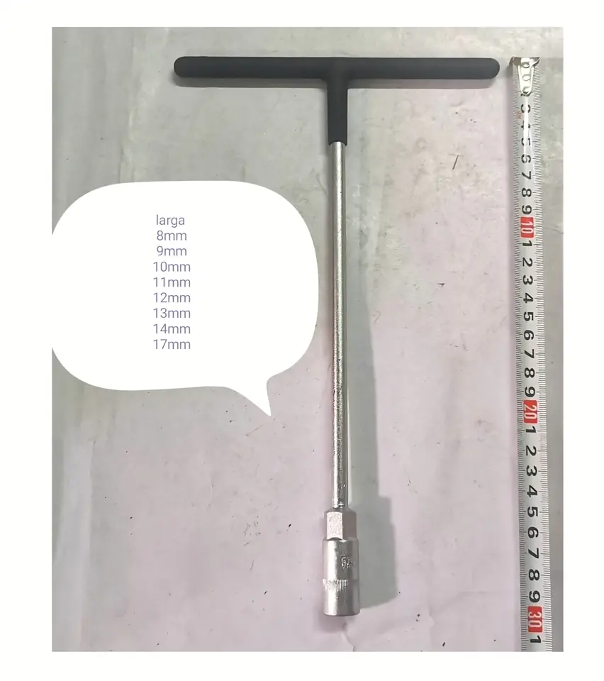 LLAVE T LARGA ENGOMADA 8MM (U120)