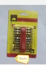 PUNTAS DOBLE TALADRO ATORNILLADOR X 10 PZS BISON (U210)