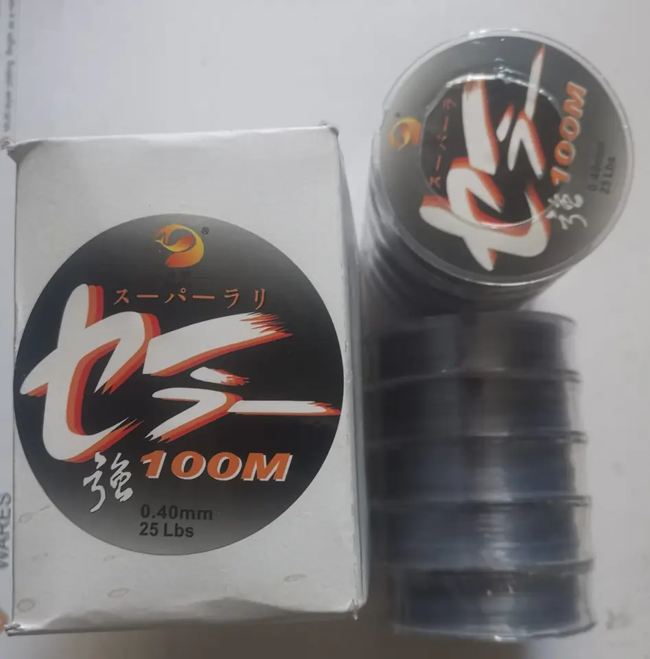 TANZA PESCA 100 METROS CAJA X 10 ROLLOS 0.5MM(U800)