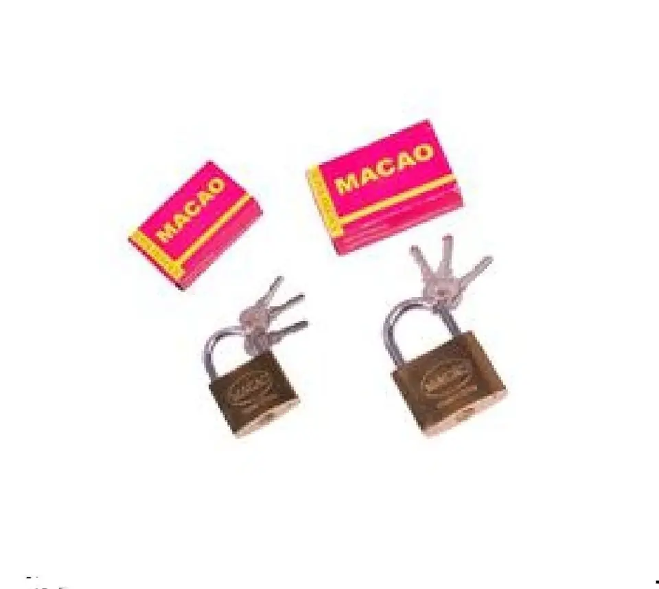 CANDADO MACAO PUDIDO CAJA ROJO 25MM U115)