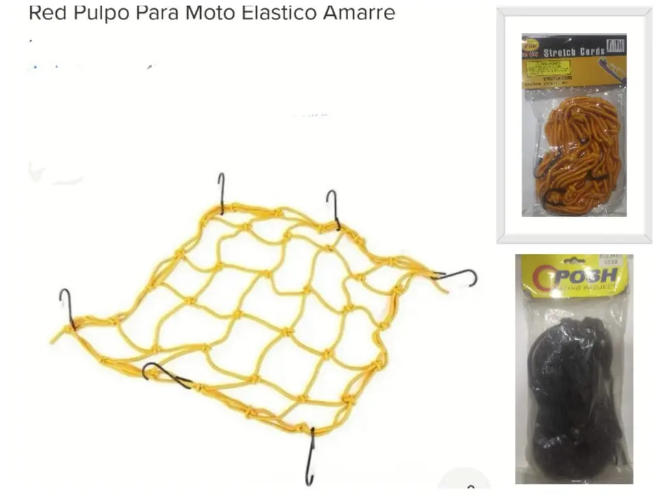 PULPO ELASTICO RED PARA MOTO 40 X40 (U140)