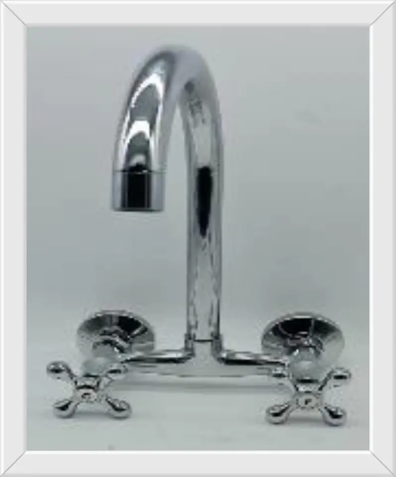 CANILLA MEZCLADORA PARED LLAVE CRUZ (U2300)