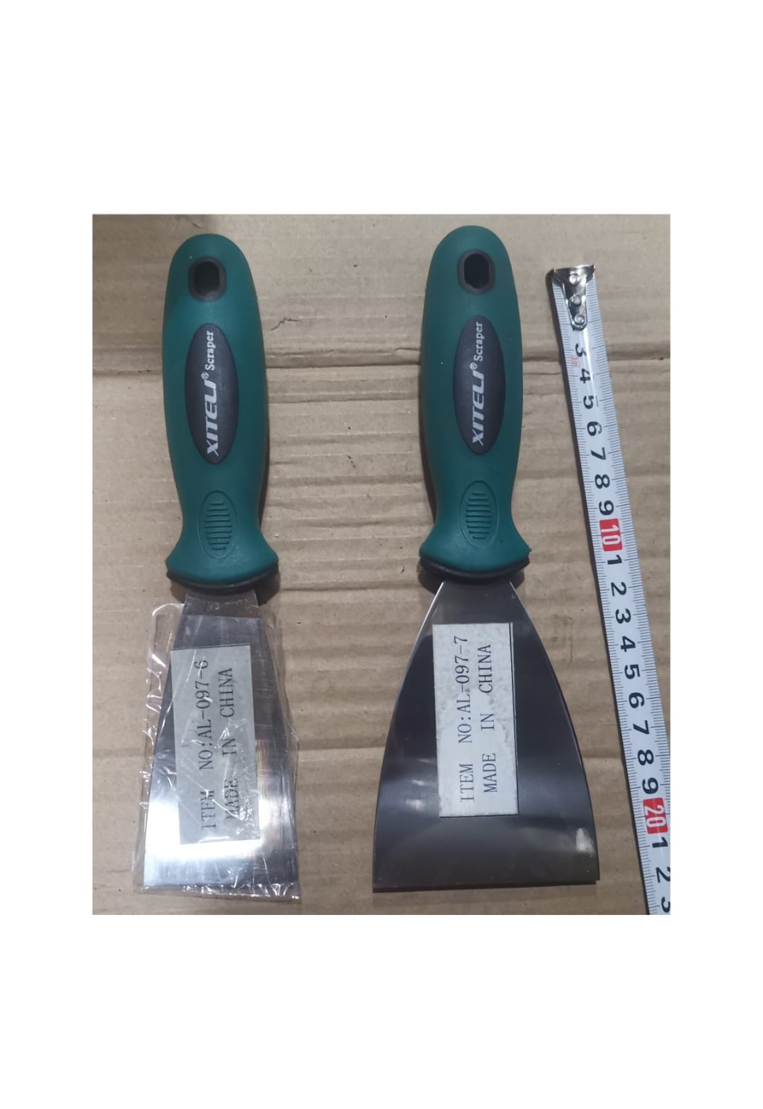 ESPATULA MANGO ENGOMADO VERDE 3"(U110)