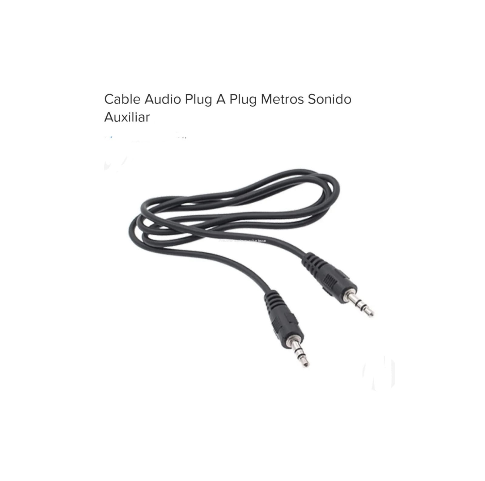 CABLE AUDIO AUXILIAR PLUG3.5MM-PLUG3,5 1M (U045)