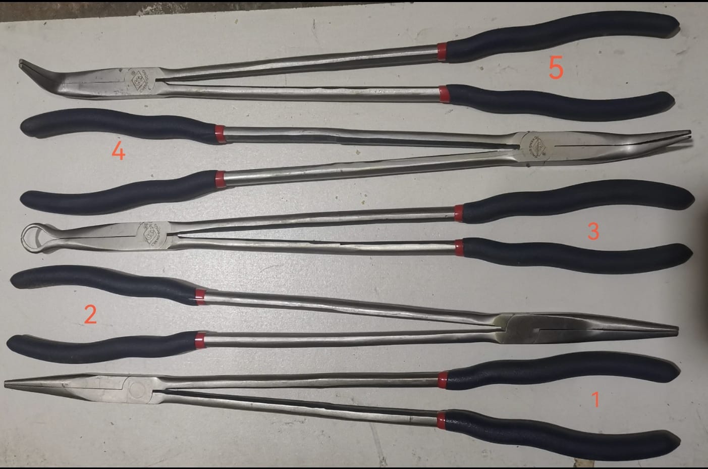 PINZA MECANICA 15" PUNTA CURVA 15  (U850)