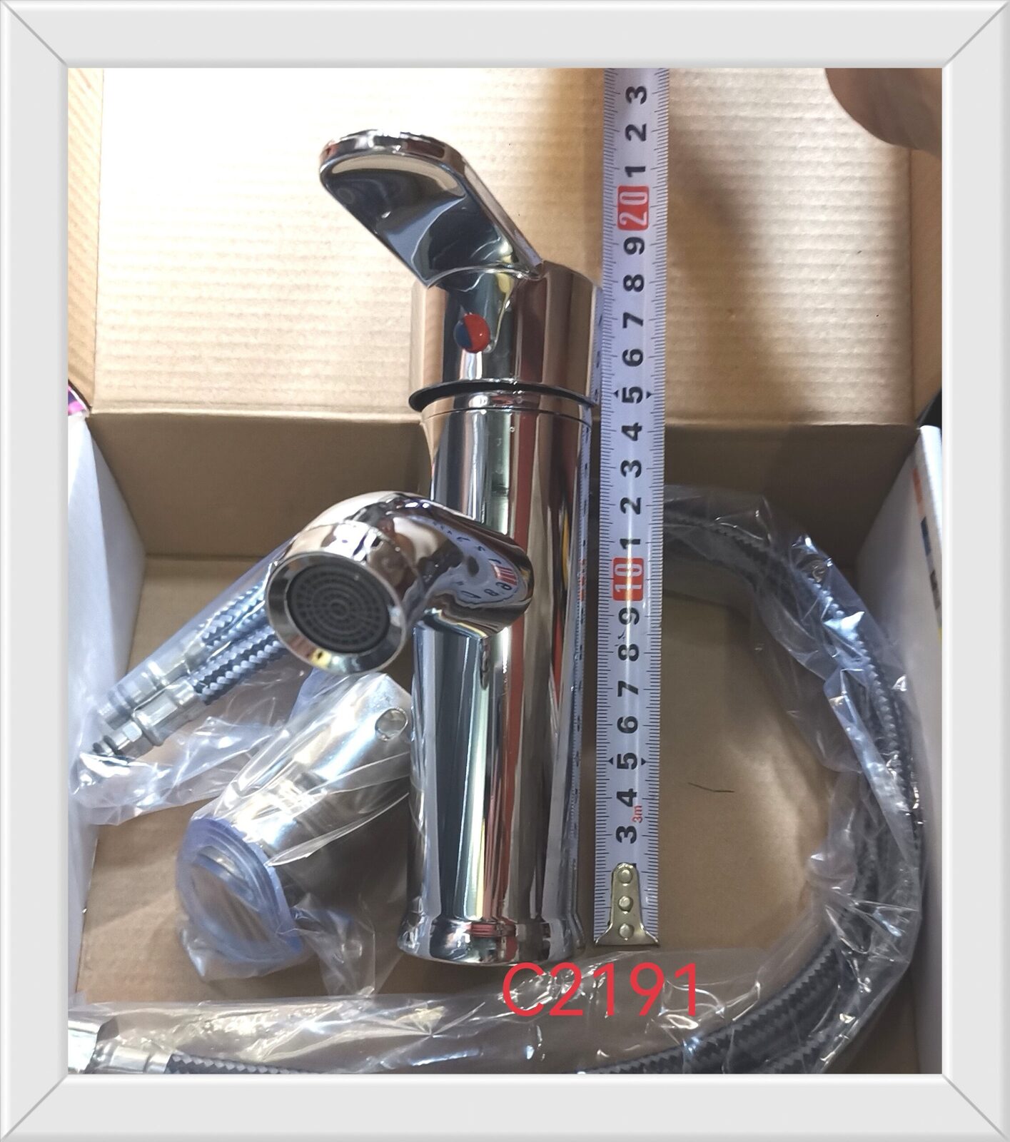 CANILLA MONOCOMANDO MESADA TUBO 17CM C2191 (U1100)