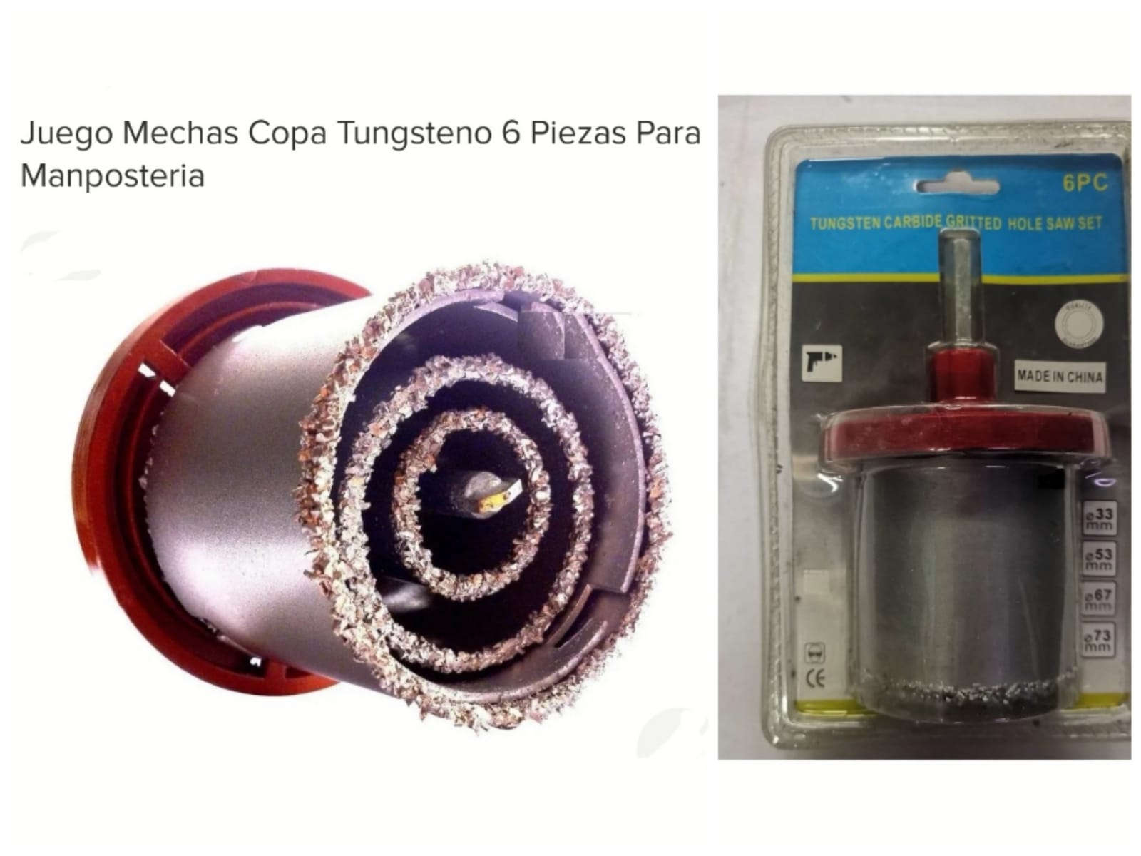 MECHA COPA TUNGSTENO X 6PZS (U1500)