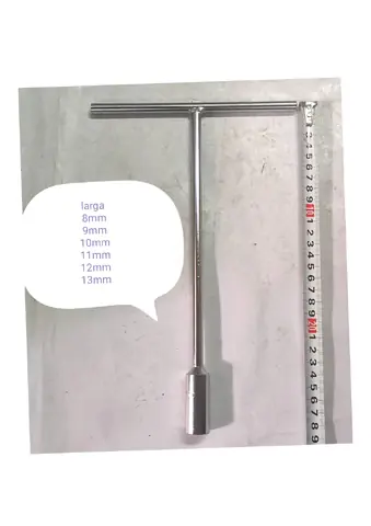 LLAVE T CROMO VANADIO LARGA 9MM (U100) (LIQUIDA NETO)
