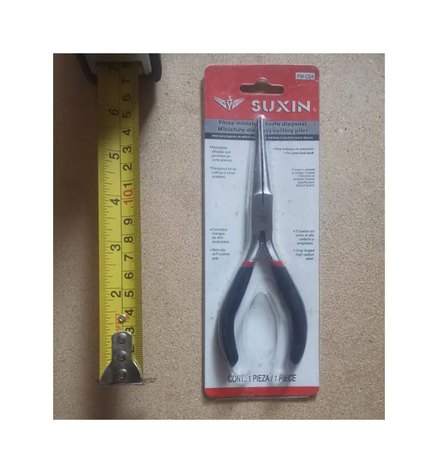 PINZA MINI SUXIN 4.5" PUNTA LARGA (U180)