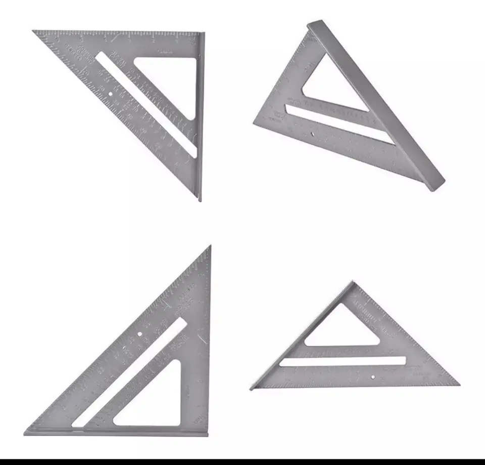 ESCUADRA TRIANGULAR C/SOMBRERO ALUMINIO (U230)