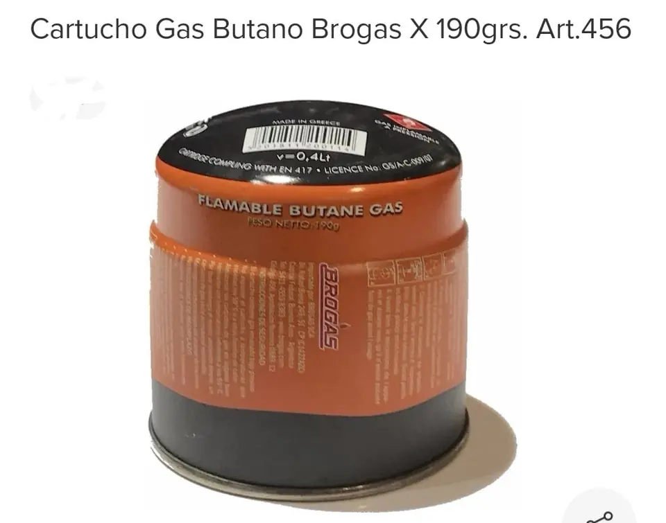 GAS BUTANO 190 GRS (U160)