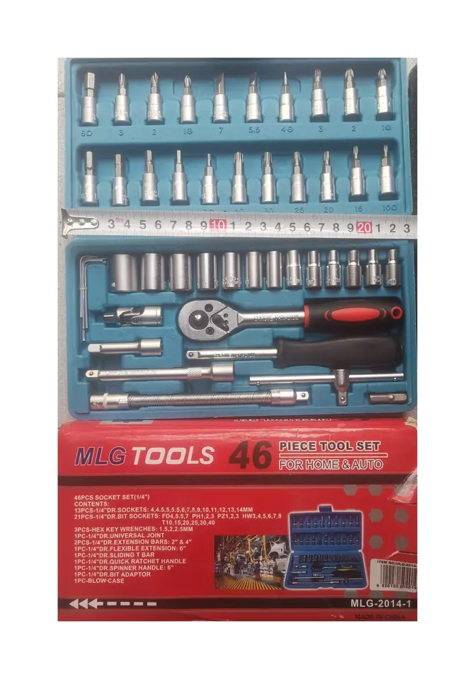 LLAVE TUBOS 46PZS CRIQUE 1/4(U800)