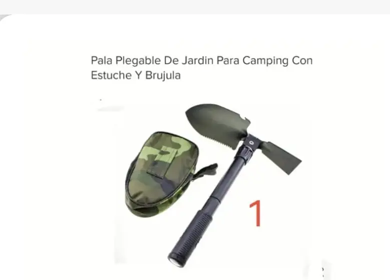 PALA CAMPING PLEGABLE ( U500)