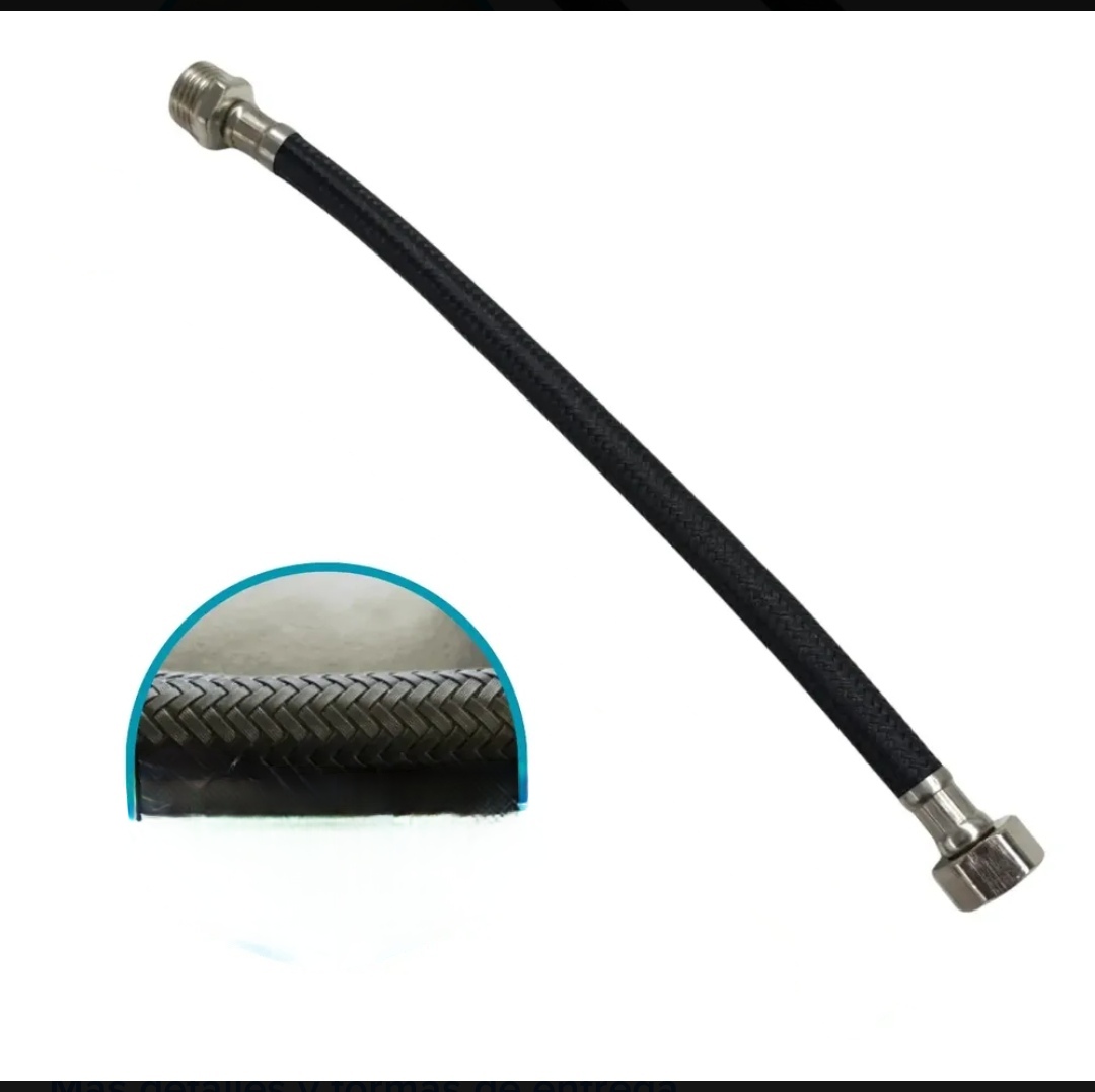 FLEXIBLE NYLON 1/2 X 30CM MACHO -HEMBRA (U040)